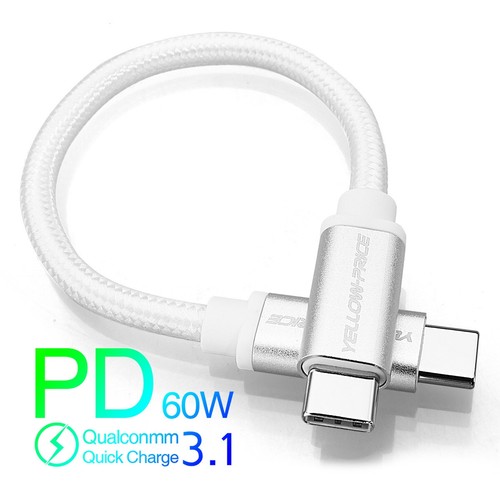 2pcs Short 6inch USB-C Type C 3.1 Fast Charging Data Sync Cable Cord Braided US - Picture 3 of 6