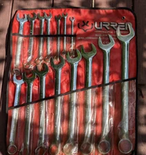 Set 15 Urrea Professional SAE  5/16” to 1-1/4” 12 pt Long Combination Wrenches