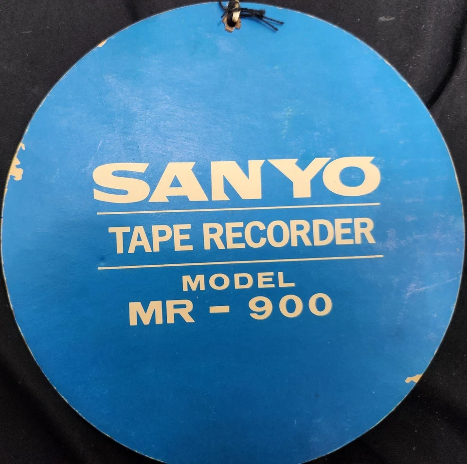 SANYO TAPE RECORDER MR- 900 ADVERTISING CARDBOARD 1966 JAPAN - Image 2 of 2