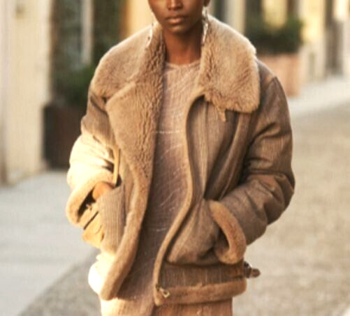 Ralph Lauren Purple Label Collection Runway Shearling Fur Leather Jacket Coat 8