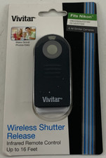 Vivitar VIV-RC6-NIK Wireless Shutter Release for Cameras DSLRs Nikon NEW