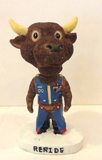 RERIDE COLLECTIBLE BOBBIN' HEAD BULL MASCOT OF PROFESSIONAL BULL RIDERS