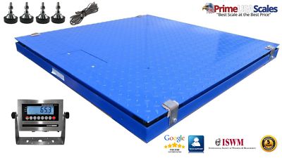 10,000 LB x 2 LB NTEP (Legal For Trade) Optima 5' x 5' Floor Scale & Pit Frame