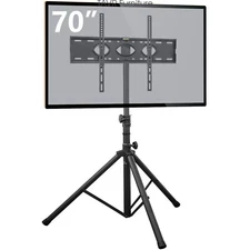 TV Tripod Stand for LCD LED Plasma Flat Panel Fits 32 to 72 inch TVs/Monitor