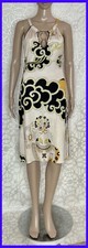 EMILIO PUCCI SIGNATURE PRINT CUT OUT NECK DRESS Sz IT 42