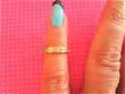 Set Of 3 Crystal band toe rings