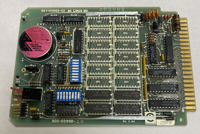 Giddings Lewis,501-03682-02 8K CMOS BD 502-02998-22,Ram Board