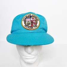 Vintage 70  s 80  s City of Los Angeles Hat Blue
