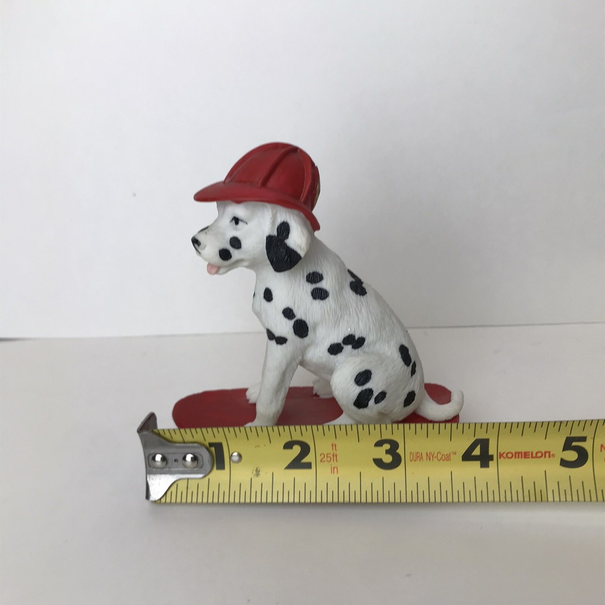 Westland Dalmatian Dog Resin Figurine Fireman Hat Puppy w Westland Dalmatian Dog Resin Figurine Fireman Hat Puppy w