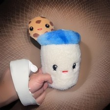 NEW, RUSS SNACKEEZ 9" PLUSH, COOKIES MILK