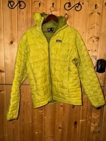 Patagonia Micro Puff Hoody Jacket, Mens Large , Yellow