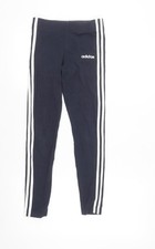 Adidas Mädchen schwarz Knöchel Leggings 11-...
