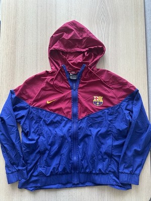 Nike FC Barcelona Jacket Hoodie Youth XL Windbreaker Full Zip | eBay