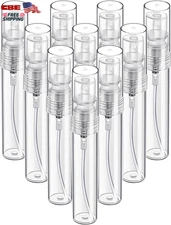 10 Pack 5ml Mini Spray Bottles Refillable Plastic Perfume Atomizer Travel