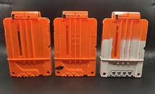 Nerf N-Strike Elite 6 Round Dart Magazine Clip Lot of 3 Orange Blaster Ammo TLC