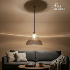 Designer Hängelampe Ø35cm, Pendelleuchte aus mundgeblasenem Glas - Restbestand!!