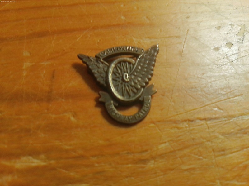 OBSOLETE CALIFORNIA HIGHWAY PATROL MOTORCYCLE OFFICER'S PROFICIENCY BADGE