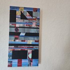 Unitled D009 By Philip Downer Original Painting Abstract Canvas 10X20 Geometric — photo 1