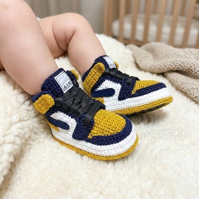 Baby Sneakers Basketball Team Colors Newborn Sneakerhead Family Handmade Gifts