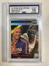 Nolan Ryan Michael Jordan 1993 Pocket Pages Promo Card 56 CCG GEM MINT 10