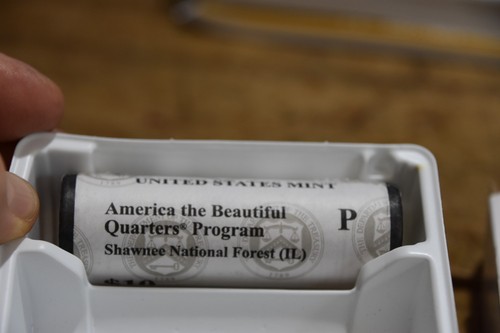 2016 P-D-S AMERICA THE BEAUTIFUL SHAWNEE NATIONAL FOREST IL 3 ROLLS ALL 3 MINTS - Picture 2 of 5