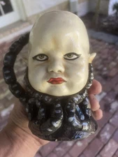 Stacy Lambert face pottery Mug.    NC Potter / Larger More Standard Size.   Nice