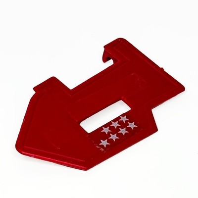 GI Joe Dreadnok Thunder Machine Vehicle Door Shields Part ARAH Red Plastic