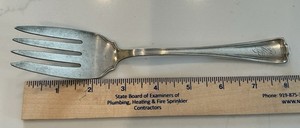 Rogers Bros silverware, serving fork, X3 triple 1847 Pattern?