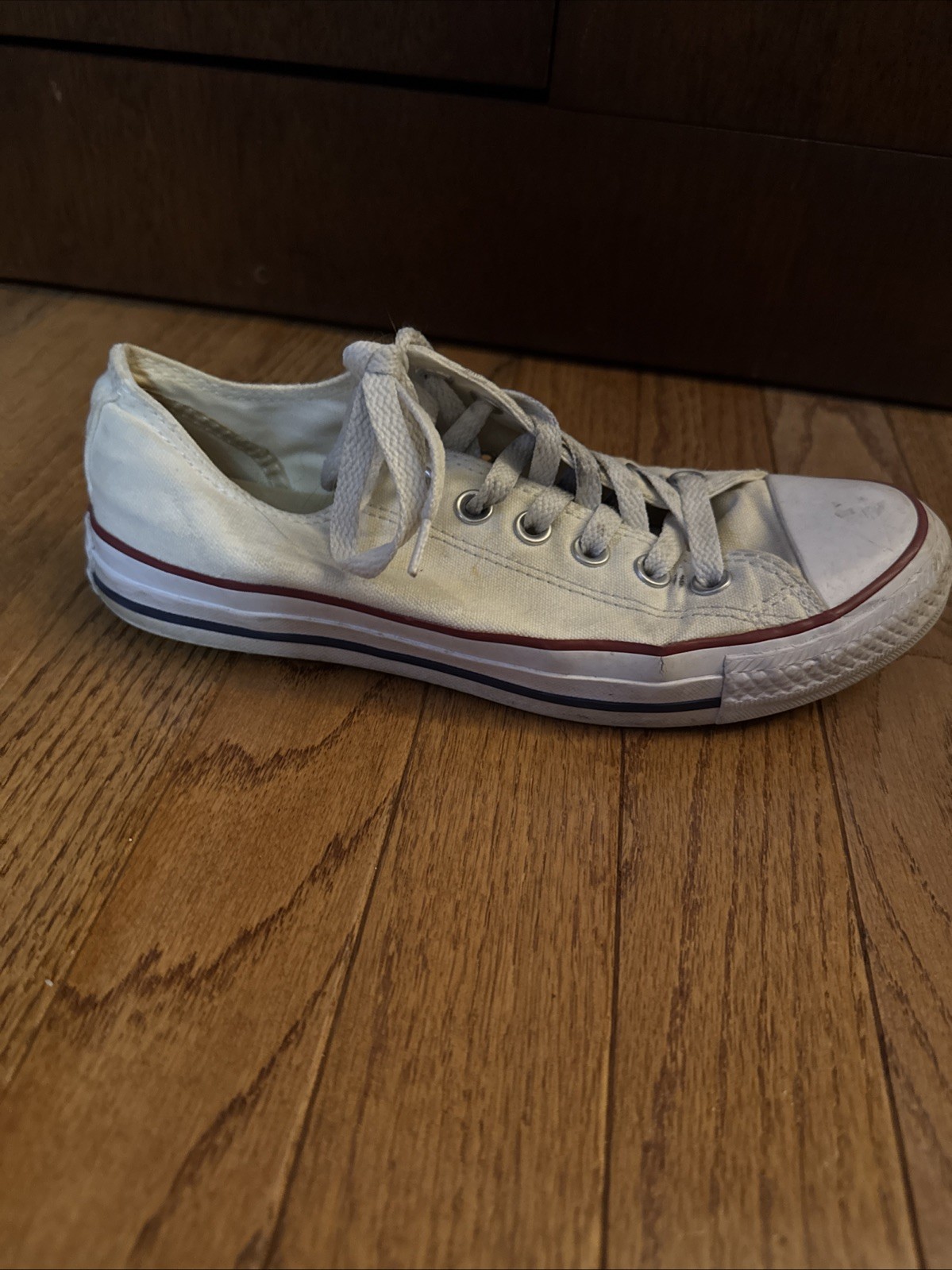 Size 5M 7W - Converse Chuck Taylor All Star Low White VERY GOOD Condition thumbnail 4