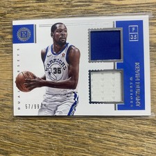 2017-18 Panini Encased Kevin Durant Substantial Swatches 57/99 Game-Used Jersey