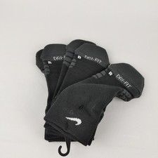 3 Pack Nike Everyday Cushioned Ankle Socks Size W 6-10 Black