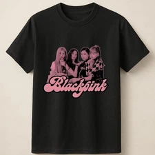BLACKPINK With Feminine Pink Theme And Group Image Unisex T Shirt