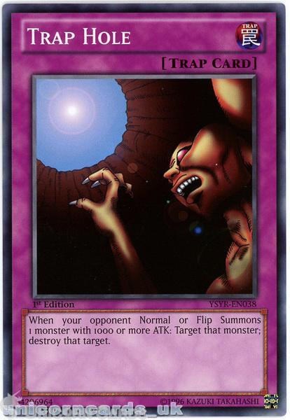 YSYR-EN038 Trap Hole 1st Edition Mint YuGiOh Card