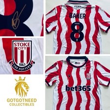 Lewis Baker Hand Signed Stoke City Home Football Shirt Jersey With COA