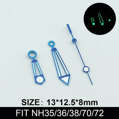 Green Luminous Watch Hands For NH35 NH36 Automatic Movements Replacement Pointer