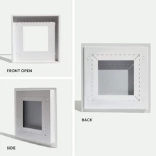 Framed Exhaust Mount Luxe 14 in. W. x 14 in. White