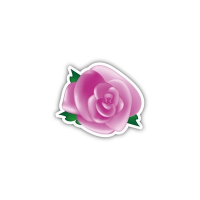 Light Pink Rose Flower Vinyl Sticker Waterproof Durable Car Truck Decal Laptop