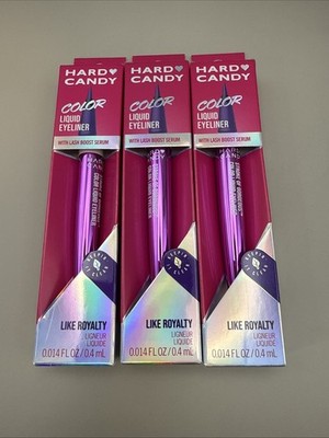 LOT OF 3 HARD CANDY Color Liquid Eyeliner With LASH BOOST ~ LIKE ROYALTY Purple