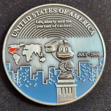 World Geocaching Series 1 2006 - New Unactivated Geocoin