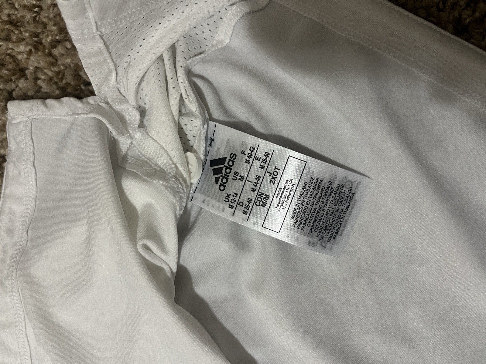 Adidas Golf  Polo Shirt Short Sleeve - White & Women’s M “Texas State” Emb thumbnail 7