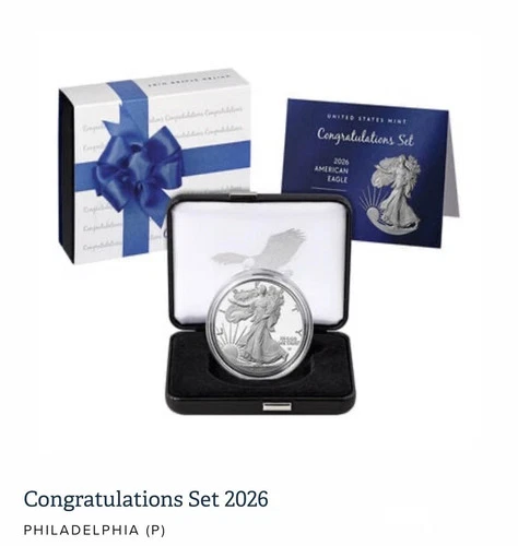 2026 American Silver Eagle 1oz Proof Congratulations Set IN HAND Same day ship