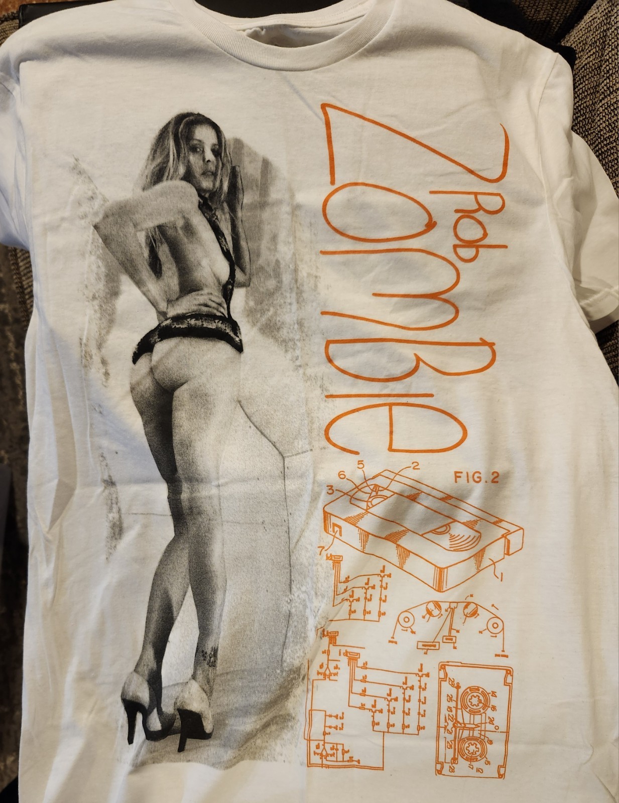 RARO! Camisa Rob Zombie Mondo Sex Head Sheri Moon Zombie Mediana ¡Nunca Usada!