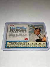 1962 Post #71, Gene Woodling Washington Senators Lower Grade