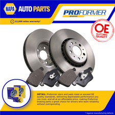 2x Vented Brake Discs and Pads fits VOLVO XC90 Mk1 2.4D Front 02 to 14 336mm Set