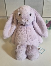 Jellycat MEDIUM Original Bashful Lilac Bunny Authentic New with Tags