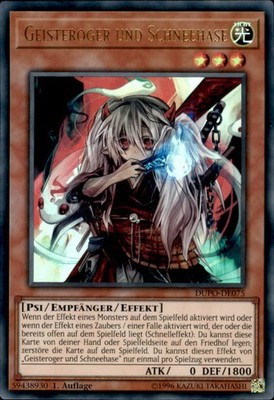 Yugioh Geisteroger und Schneehase DUPO-DE075 Ultra Rare (6334)