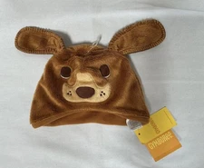 NWT Vtg Gymboree Puppy Love brown dog super soft cozy hat 6-12 m