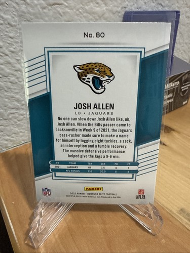 2022 Panini Donruss Elite - Josh Hines-Allen #80 - 第 2/2 張圖片