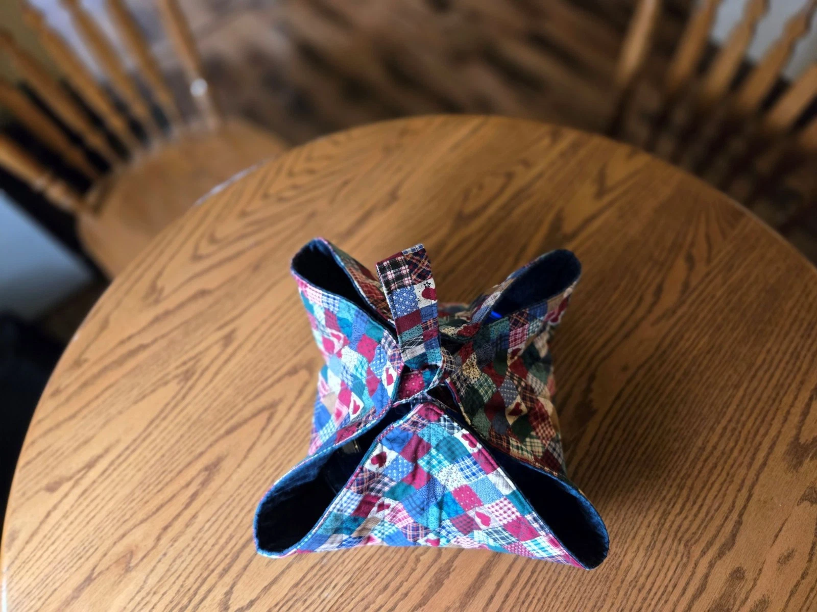 Handmade Casserole or Pie Carrier - "Patchwork"