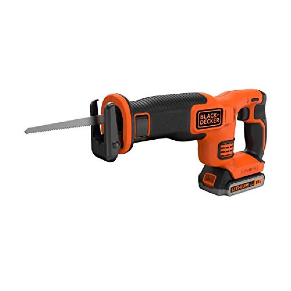 Black+Decker BDCR18E1-QW - Sega a sciabola senza fili, 18 V, 1,5 Ah, 1 batteria,